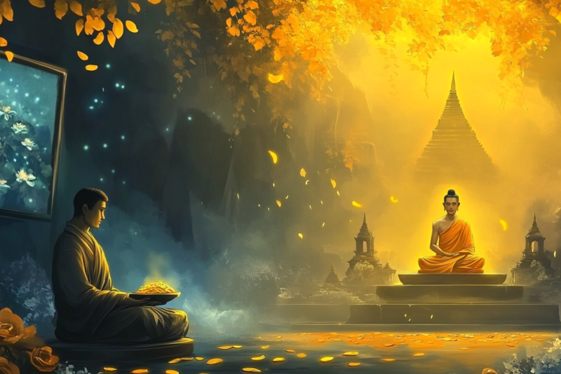 เศรษฐีกับพระภิกษุ: ความมั่งคั่งกับการปล่อยวาง