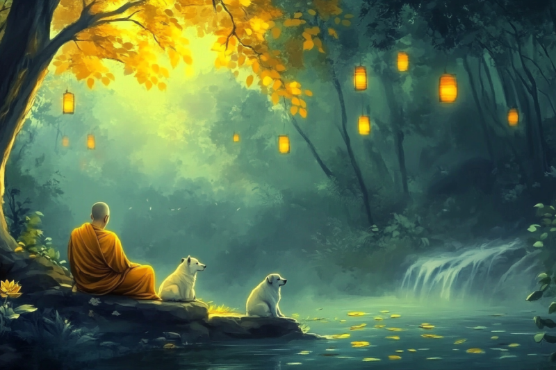 สุนัขที่บรรลุธรรม: สัตว์และการตรัสรู้ในพุทธศาสนา