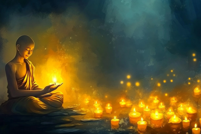 เทียนที่ไม่มีวันดับ: แสงสว่างนิรันดร์แห่งธรรมะ